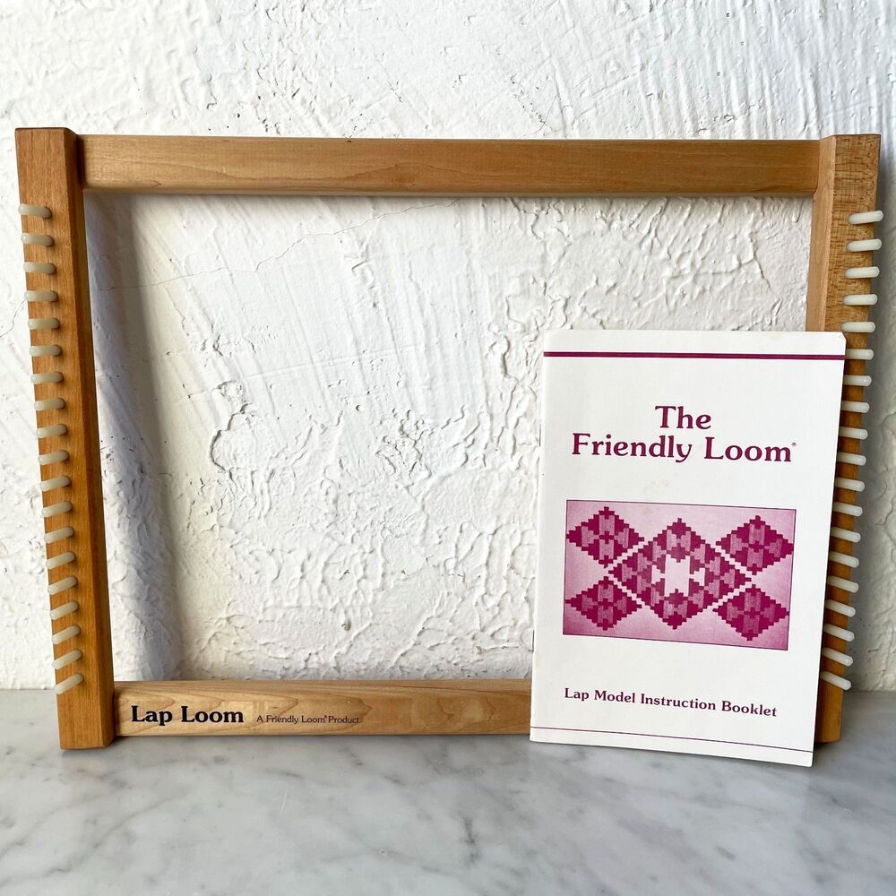 Friendly Loom Lap Model Wood Weaving Frame Harrisville Designs Instruction Book